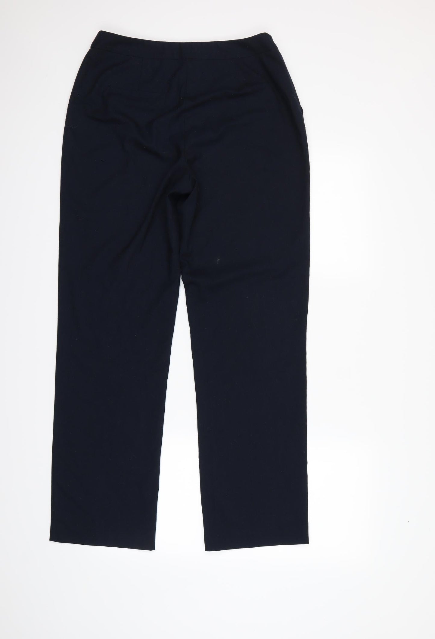 Womens UK Size 10 Papaya Regular Fit Dress Pants Blue Trousers