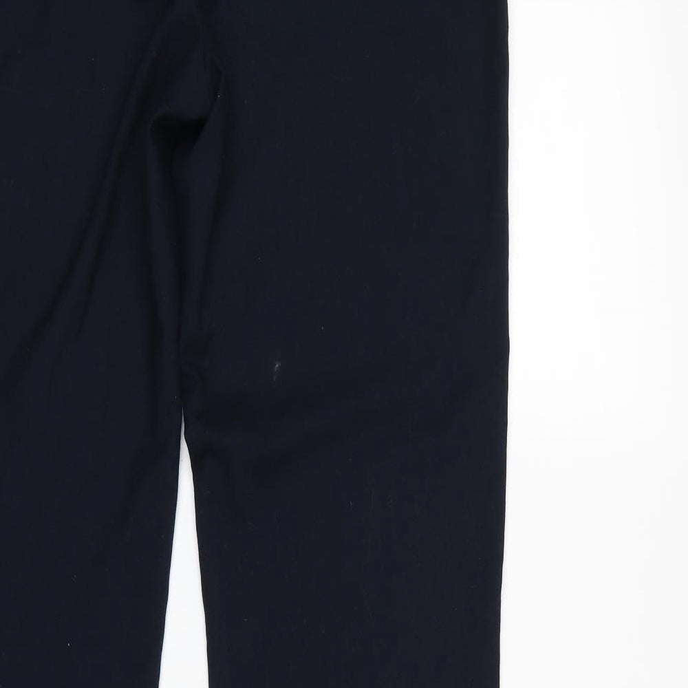 Womens UK Size 10 Papaya Regular Fit Dress Pants Blue Trousers