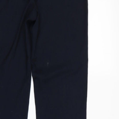 Womens UK Size 10 Papaya Regular Fit Dress Pants Blue Trousers