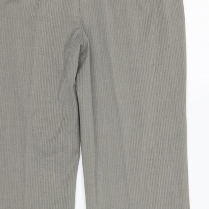 Womens UK Size 16 Marks and Spencer Regular Fit Dress Pants Grey Trousers