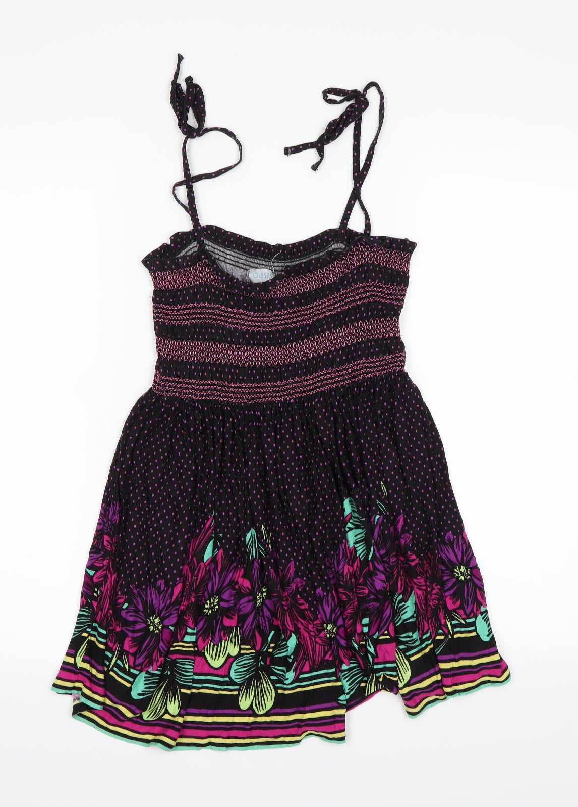 Oasis Womens Multicoloured Striped  Shift  Size 10