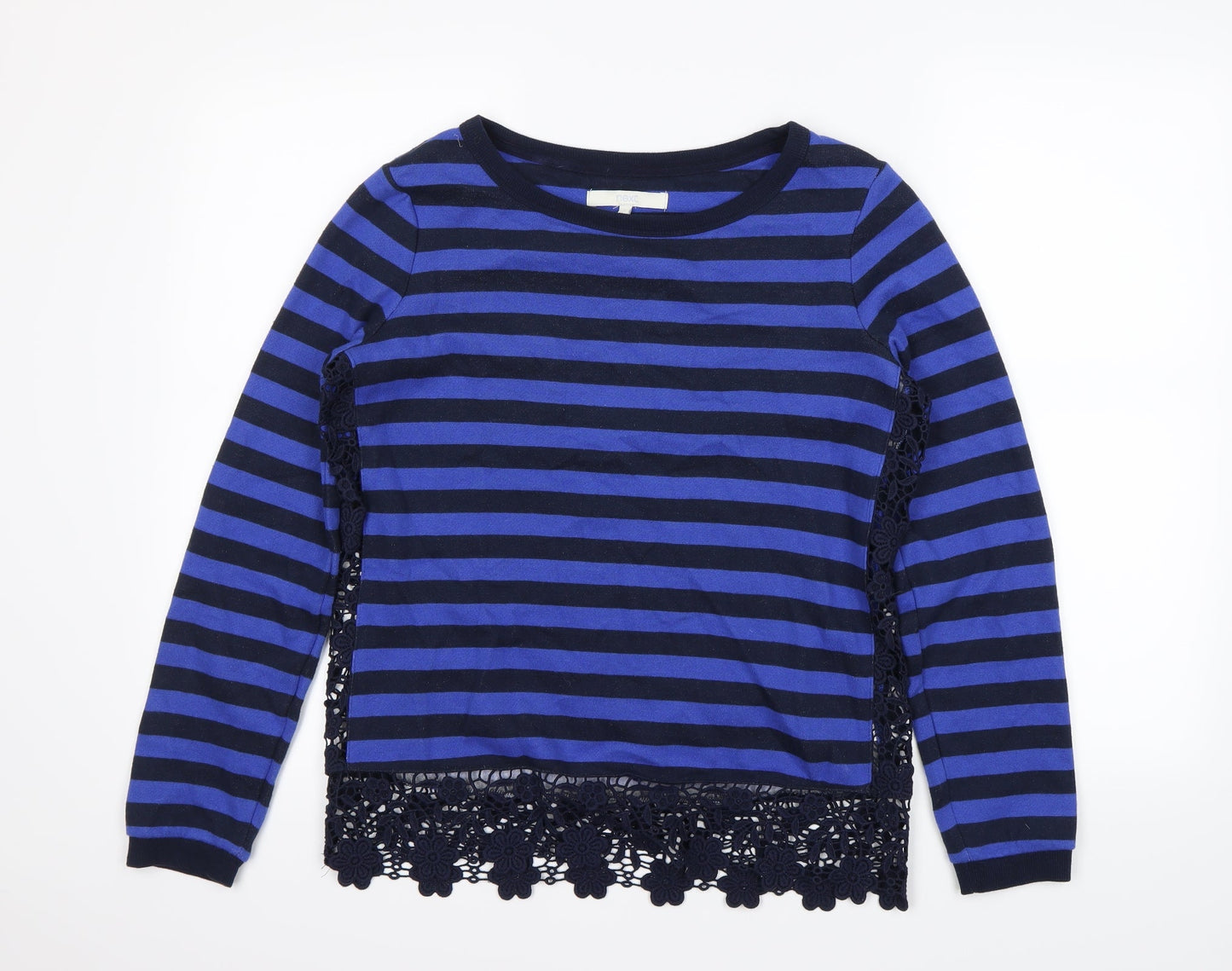 NEXT Womens Blue Striped  Pullover Jumper Size 8