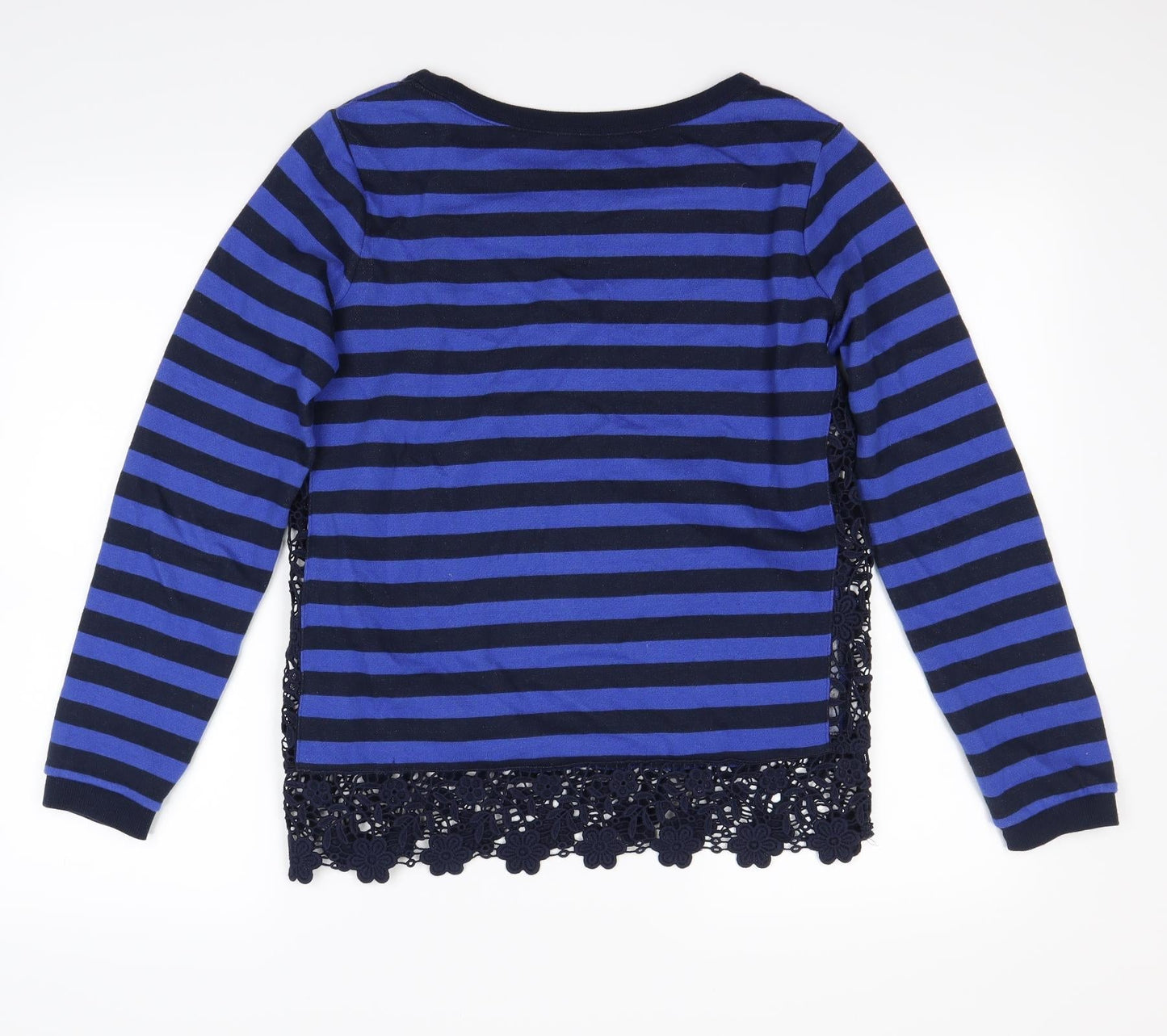 NEXT Womens Blue Striped  Pullover Jumper Size 8