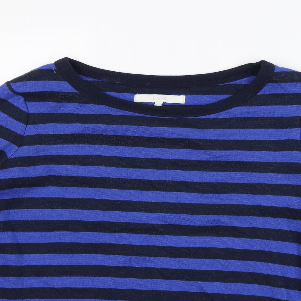 NEXT Womens Blue Striped  Pullover Jumper Size 8