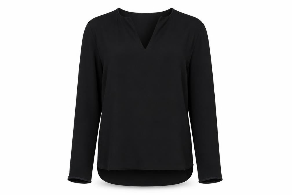 Womens UK Size S Zara Black Basic Blouse