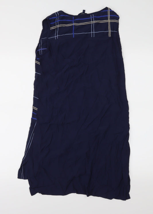 Womens UK Size 12 NEXT Blue Tunic Blouse