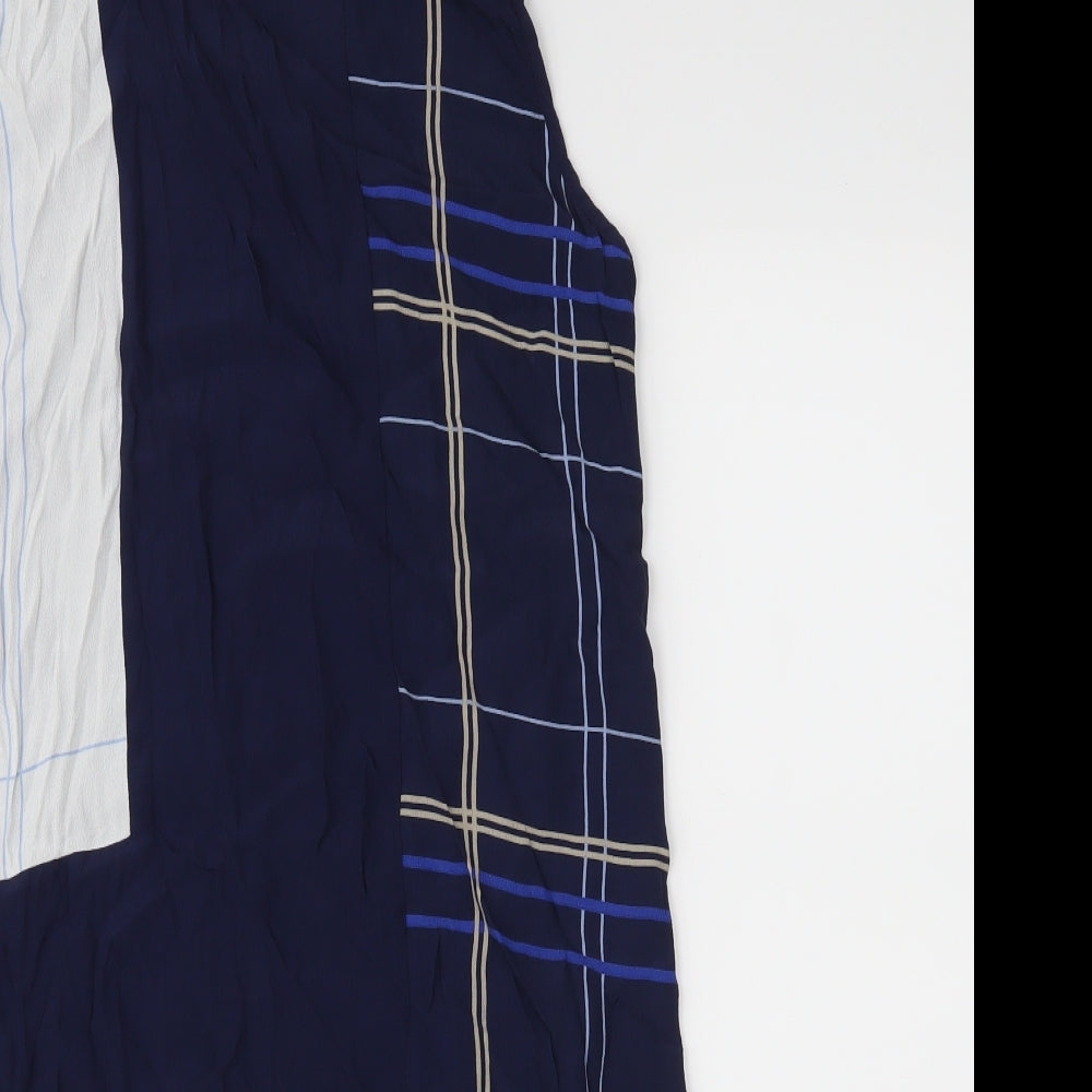Womens UK Size 12 NEXT Blue Tunic Blouse