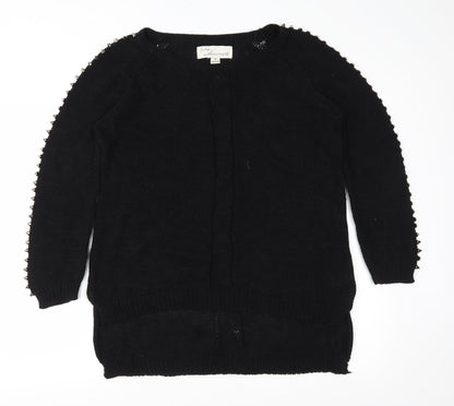 Vintage Havana Womens Black  Knit Pullover Jumper Size M