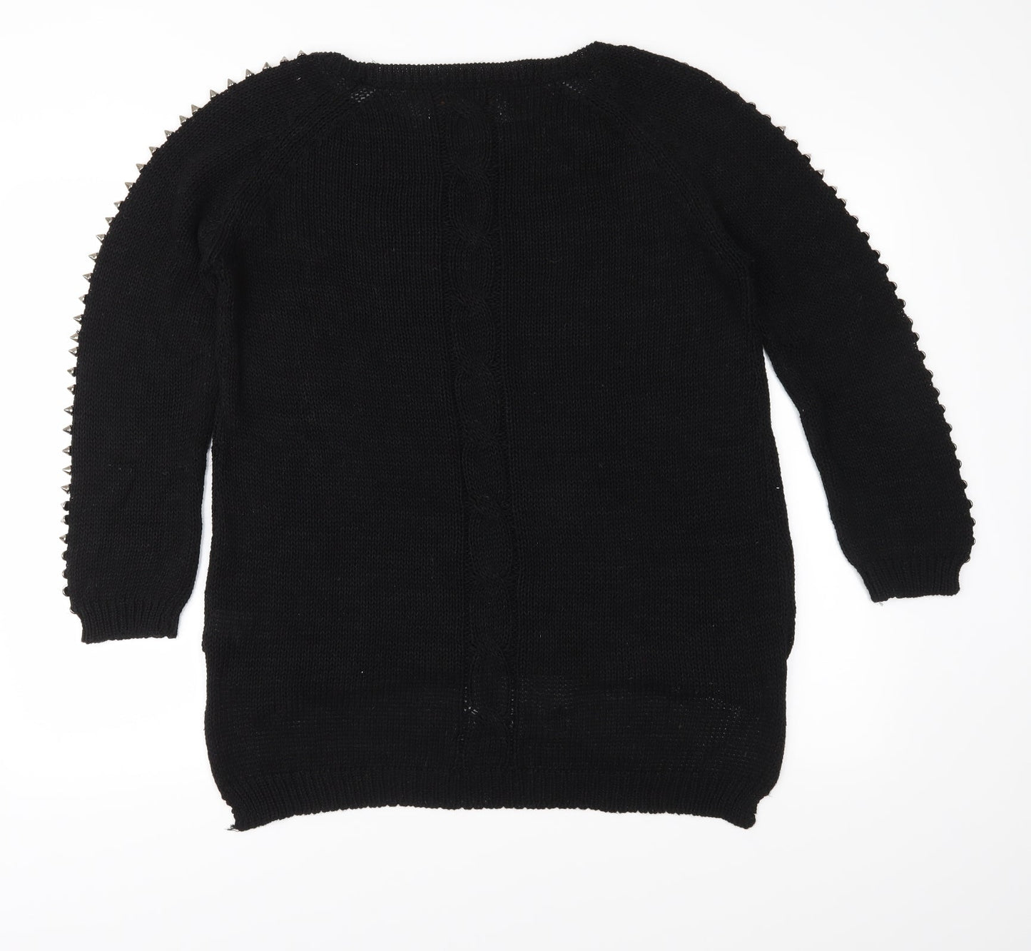 Vintage Havana Womens Black  Knit Pullover Jumper Size M