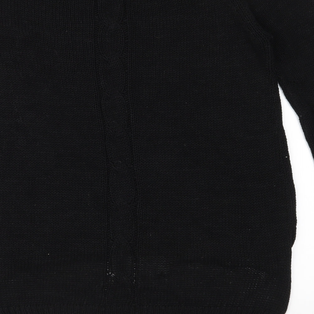 Vintage Havana Womens Black  Knit Pullover Jumper Size M