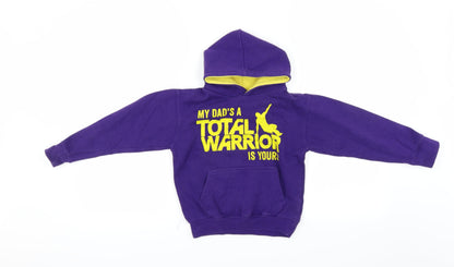 Cotton Ridge Boys Purple   Pullover Hoodie Size 5-6 Years
