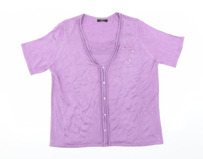 BM Womens Purple   Pullover Jumper Size L