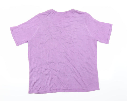 BM Womens Purple   Pullover Jumper Size L