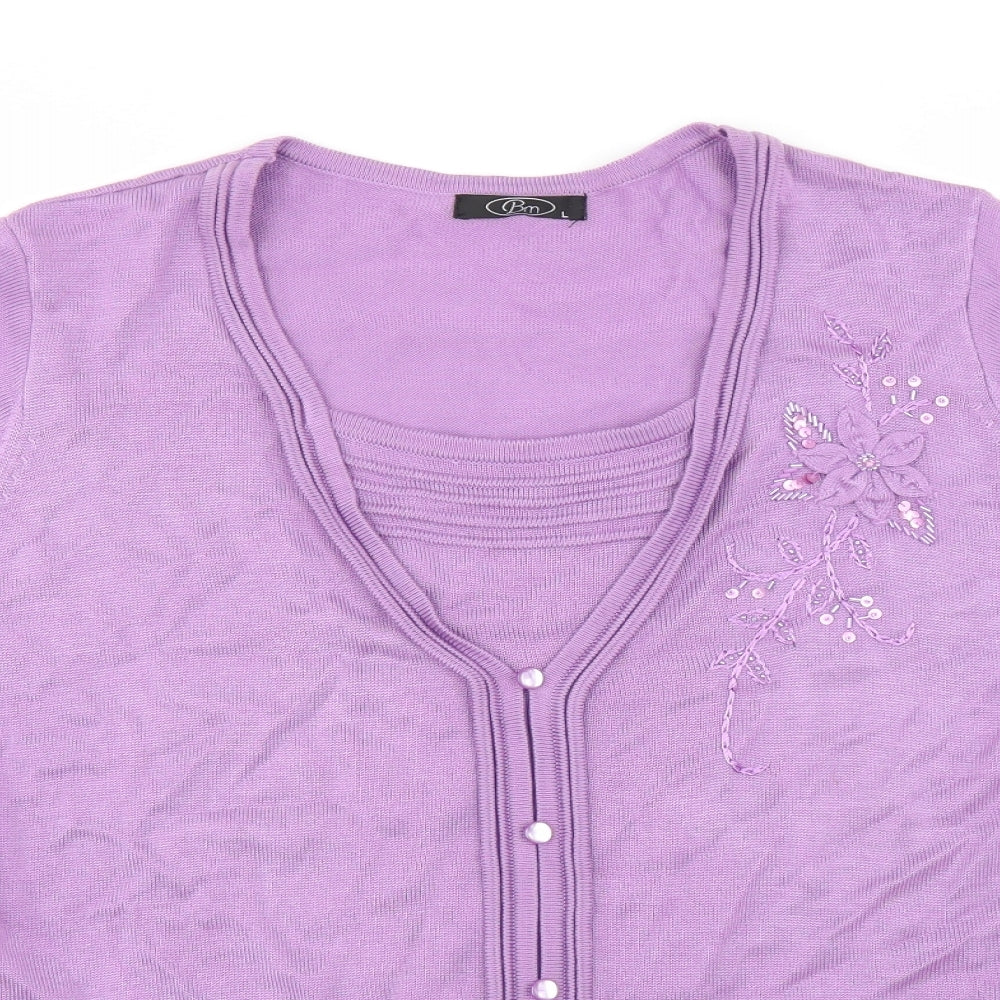 BM Womens Purple   Pullover Jumper Size L