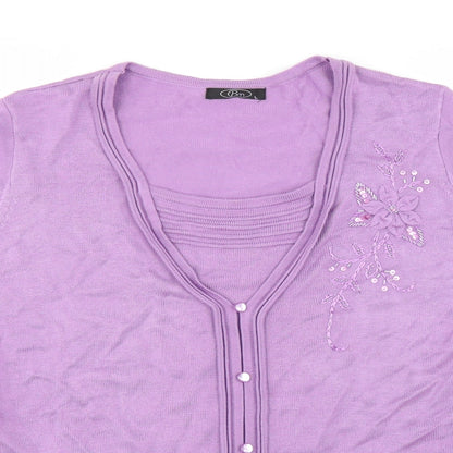 BM Womens Purple   Pullover Jumper Size L