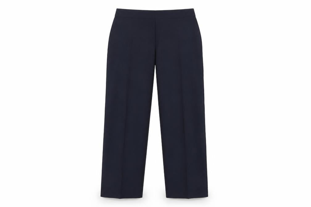 Womens UK Size 12 Le Bon Marché Regular Fit  Blue Trousers