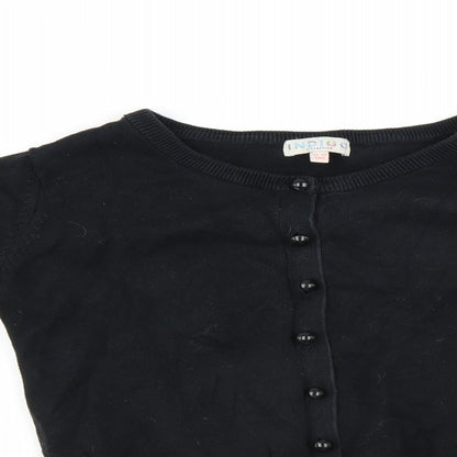 Indigo Girls Black   Cardigan Jumper Size 11-12 Years