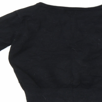Indigo Girls Black   Cardigan Jumper Size 11-12 Years