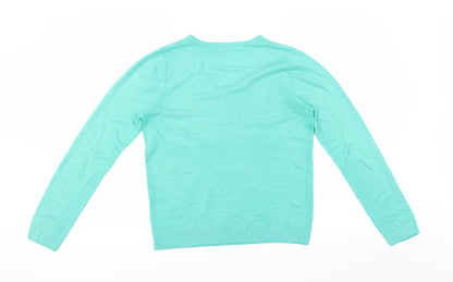 Love knitwear Womens Green   Pullover Jumper Size 12