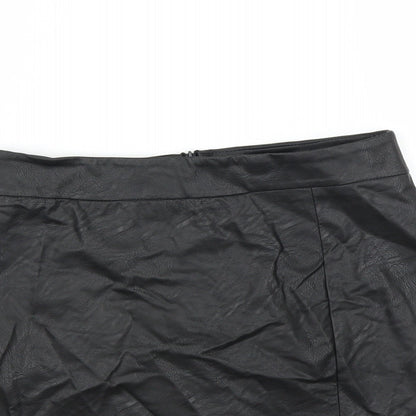 Preworn Womens Black   Mini Skirt Size 10
