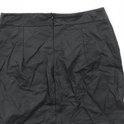 Preworn Womens Black   Mini Skirt Size 10