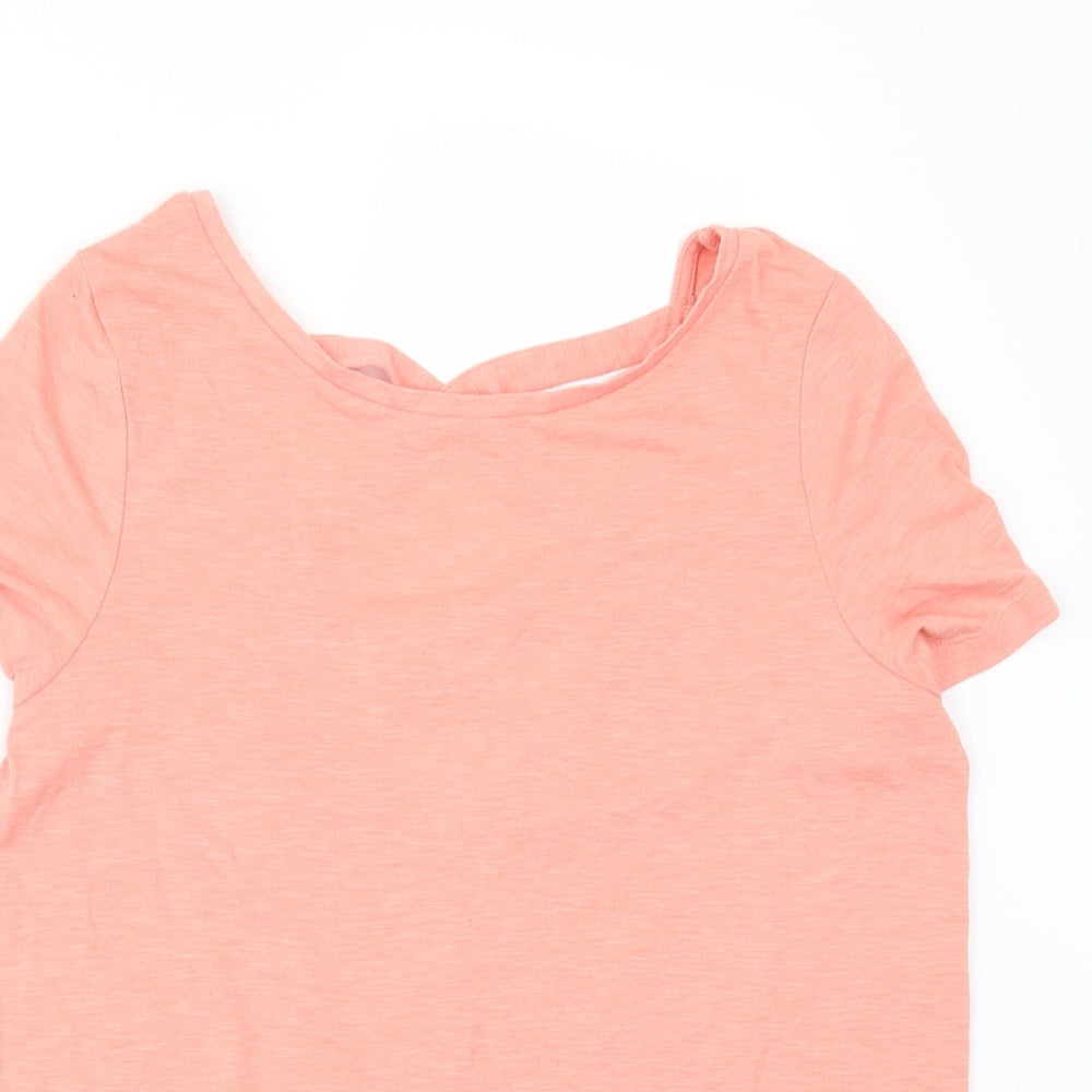 TU Womens Orange   Basic T-Shirt Size 10