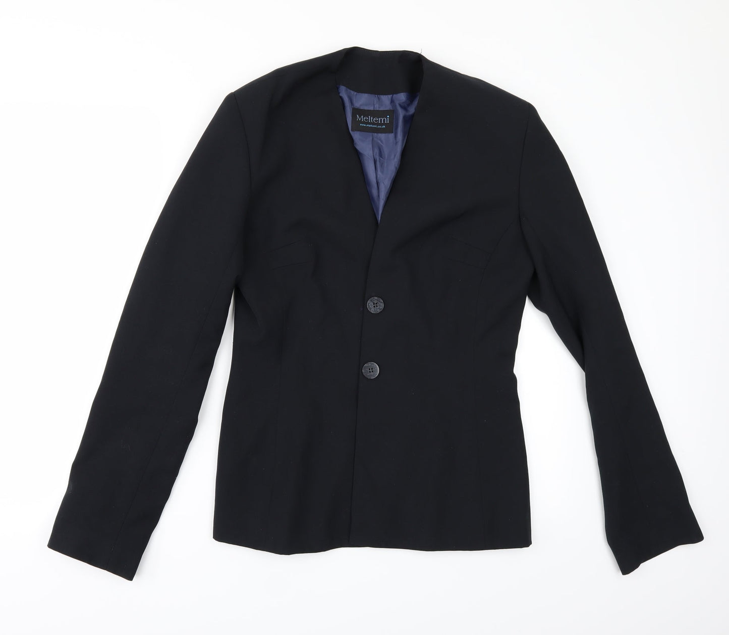 Meltemi Womens Black   Jacket Suit Jacket Size 10