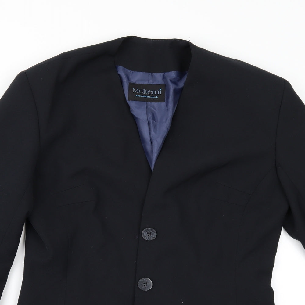 Meltemi Womens Black   Jacket Suit Jacket Size 10