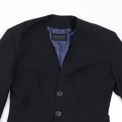 Meltemi Womens Black   Jacket Suit Jacket Size 10