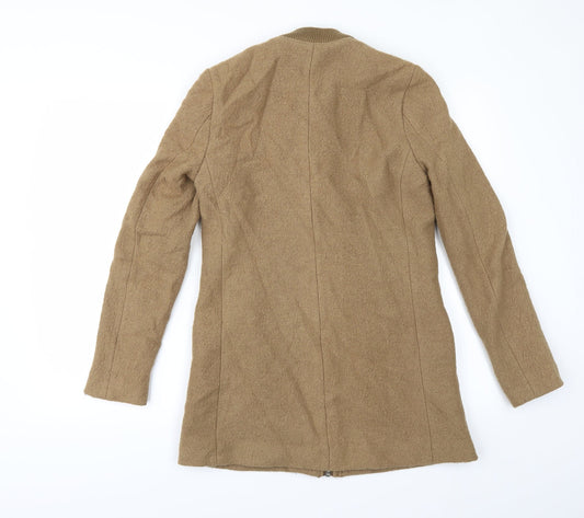 Divided by H&M Womens Beige   Overcoat Coat Size 8
