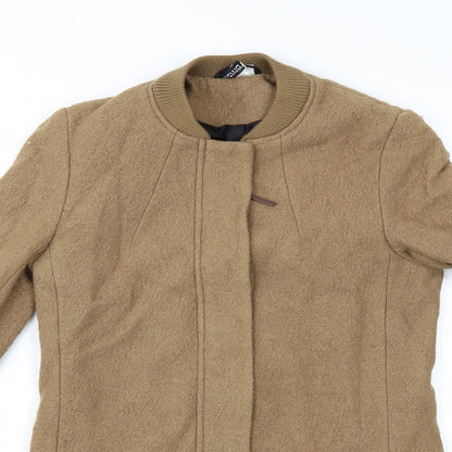 Womens UK Size 8 Divided by H&M Beige Overcoat