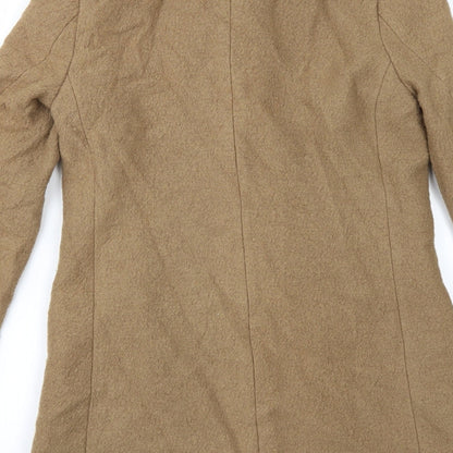 Womens UK Size 8 Divided by H&M Beige Overcoat