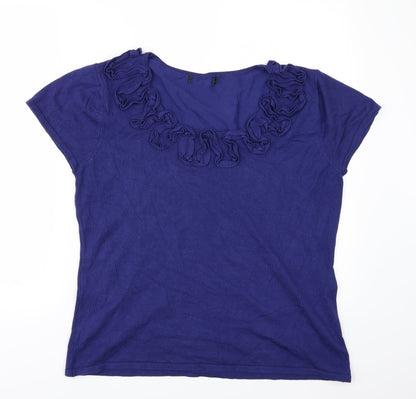 Just Elegance Womens Blue   Pullover Jumper Size XL