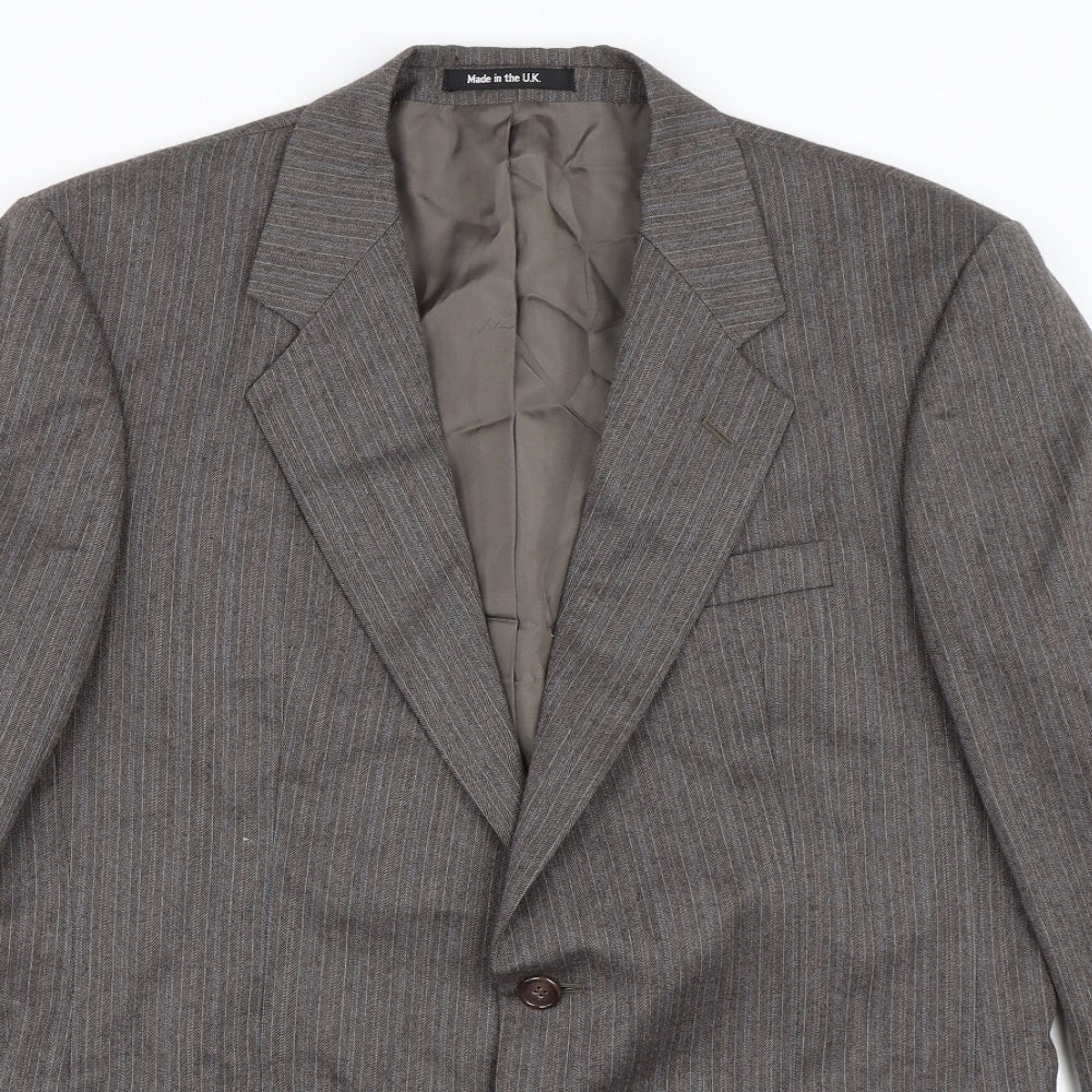 Mens UK Size 40 St Michael Regular Brown Suit Jacket