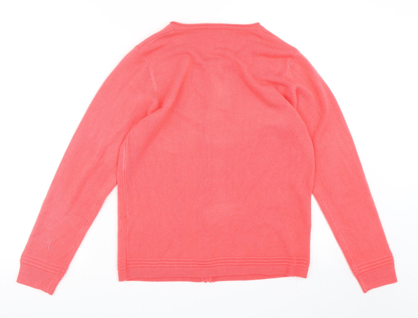 Text Womens Pink   Cardigan Jumper Size S