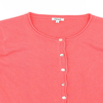 Text Womens Pink   Cardigan Jumper Size S