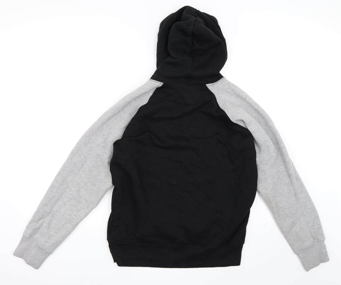Mens UK Size S Preworn Black Pullover Hoodie