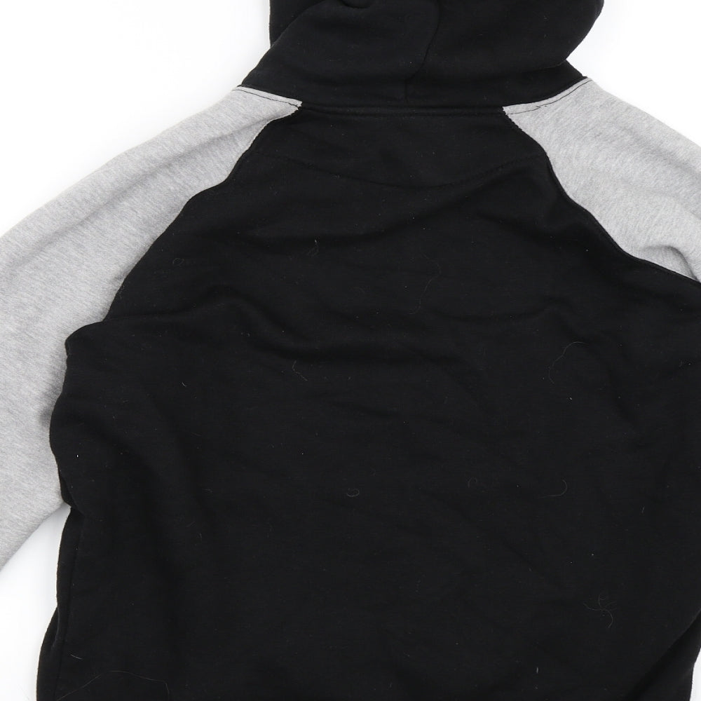 Mens UK Size S Preworn Black Pullover Hoodie