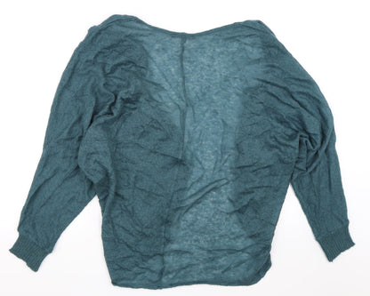 Marks and Spencer Womens Blue   Cardigan Jumper Size M