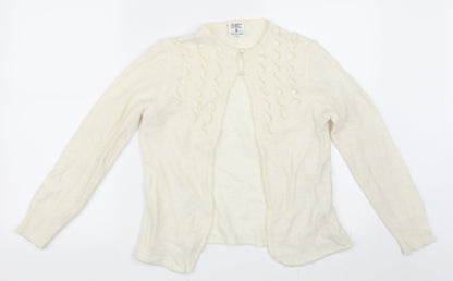 Preworn Girls Ivory   Cardigan Jumper Size S