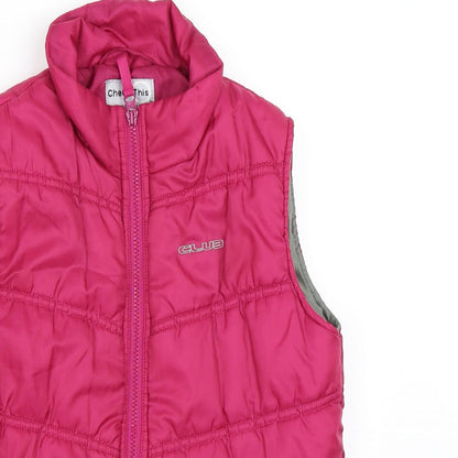 Lindex Girls Purple   Gilet Coat Size 9 Years