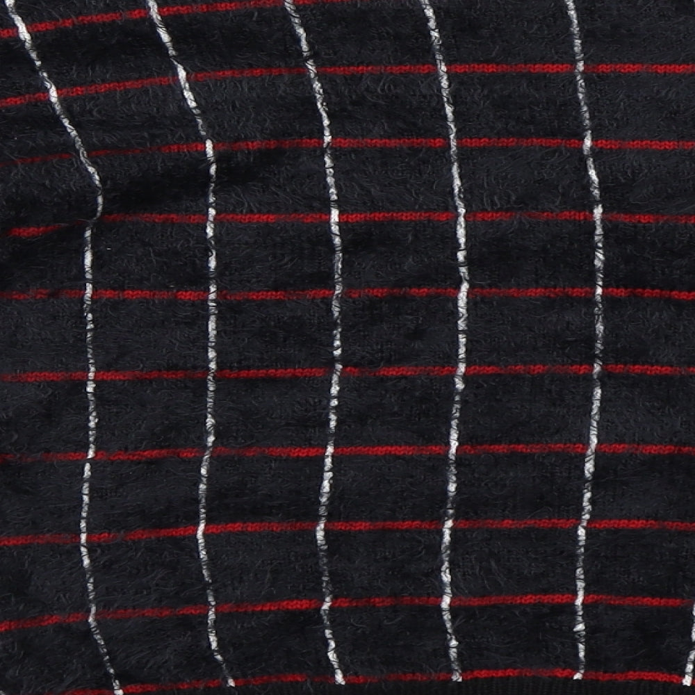 Marks and Spencer Womens Black Check  Pullover Jumper Size 6