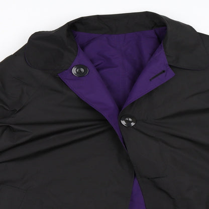 Womens UK Size XL Preworn Black Rain Coat