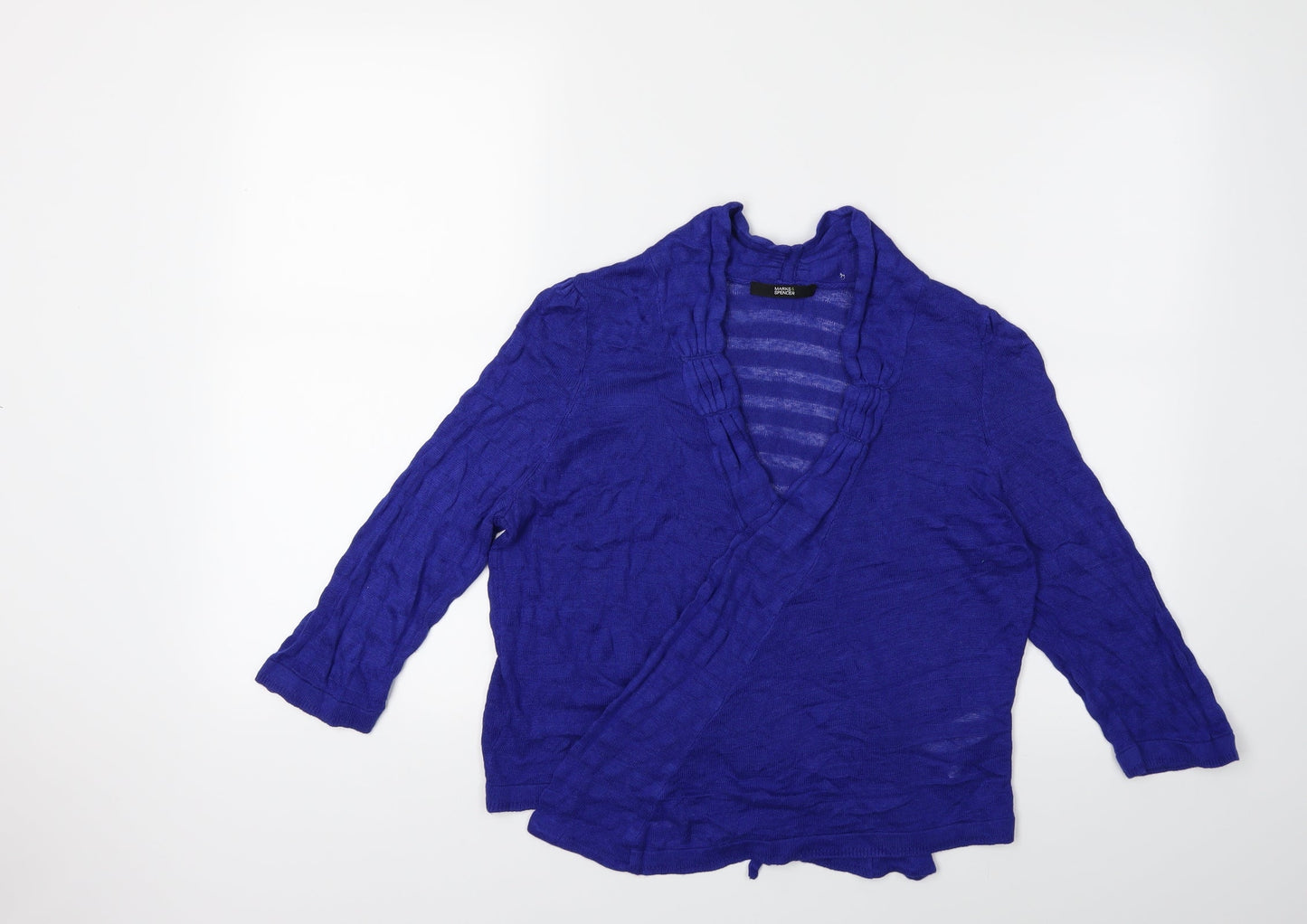 Marks and Spencer Womens Blue   Cardigan Jumper Size 12