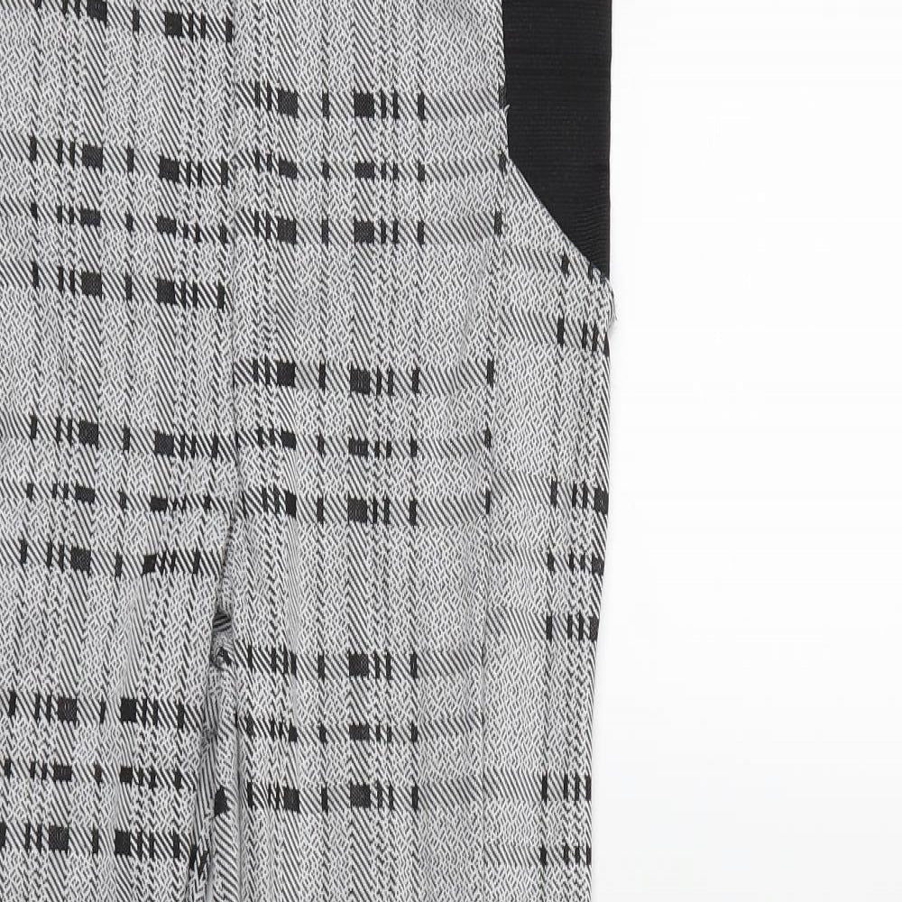 CAMEO ROSE Womens Grey Check  Jegging Trousers Size 14 L28 in