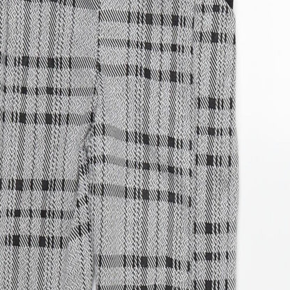 CAMEO ROSE Womens Grey Check  Jegging Trousers Size 14 L28 in