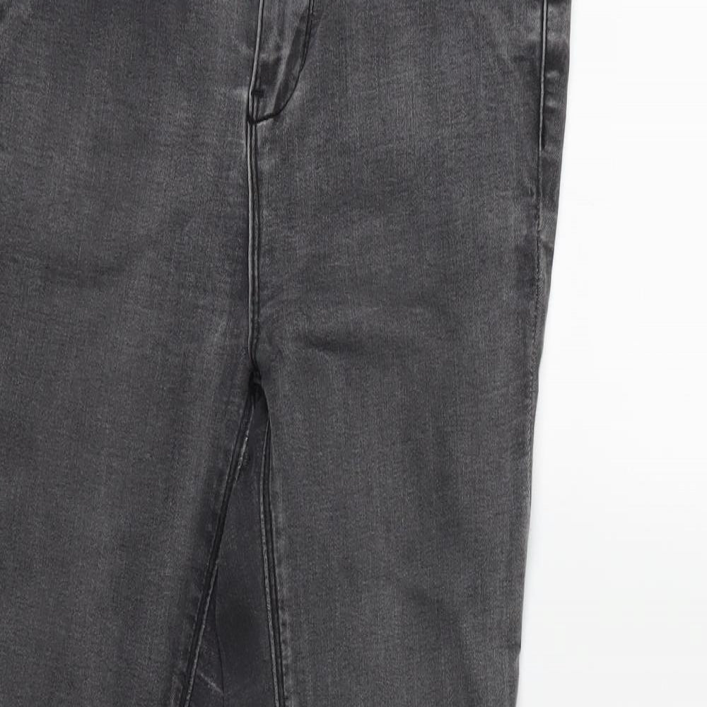 New Look Womens Grey  Denim Skinny Jeans Size 8 L27 in