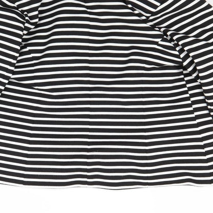 Atmosphere Womens White Striped  Jacket  Size 10