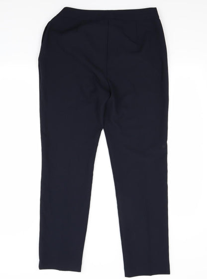 Womens UK Size 12 Preworn Regular Fit  Blue Trousers