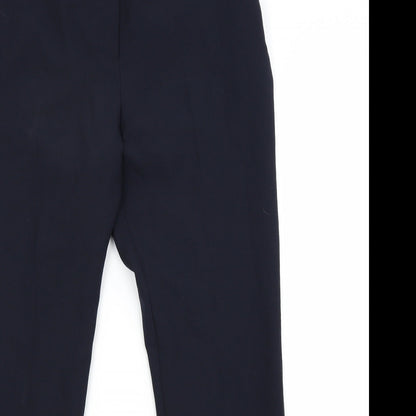 Womens UK Size 12 Preworn Regular Fit  Blue Trousers